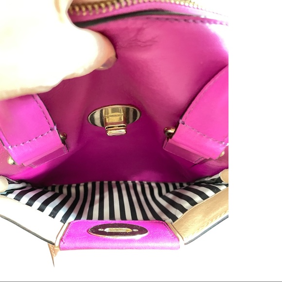 Kate Spade Pink Convertible Satchel Shoulder Crossbody Leather Bag - Picture 6 of 7